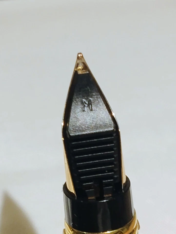 Rare Waterman Liason Piano Black Fountain Pen  18k Gold NIB Boxed - Image 4 of 4