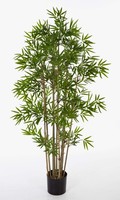 Artplants KüNstlicher Bambus Yan, 2480 Kleine BläTter, 170Cm