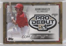 2018 Topps Pro Debut Gold 40/50 Adam Haseley #DD-AH Patch 0jd0