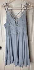 Entro Blue Lace Dress Size L
