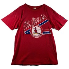Vintage 80s Champion Men's St. Louis Cardinals MLB USA-Made T Shirt Red Large 