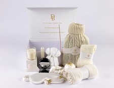 White Wellness Box 12pc Self Care Spa Gift Basket for Women - Loving Gift Basket