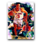 John Starks #2 Art Card Limited 44/50 Edward Vela Signed (New York Knicks)