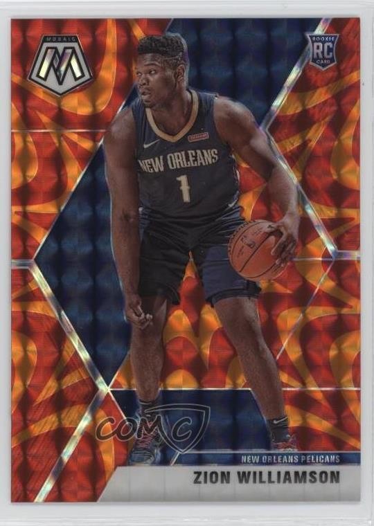 2019-20 Panini Mosaic Rookies Reactive Orange Prizm Zion Williamson #209 00um