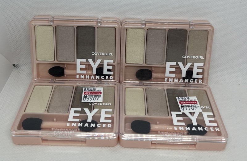 COVERGIRL (Lot of 4) Eye Shadow (4-Kit) “Natural Nudes #280” FREE SHIPPING!