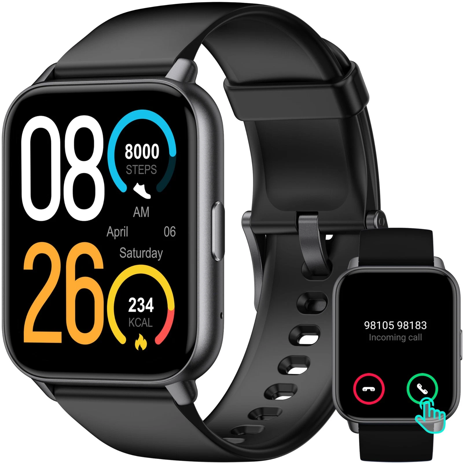 Fitness Tracker 1.91 HD Touchscreen Smartwatch Answer/Make Calls NO App/Phone
Opens in a new window
