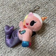 Aurora World Plush - Tokidoki Mermicorno Series 3 - PERLINA Metal Key Clip New