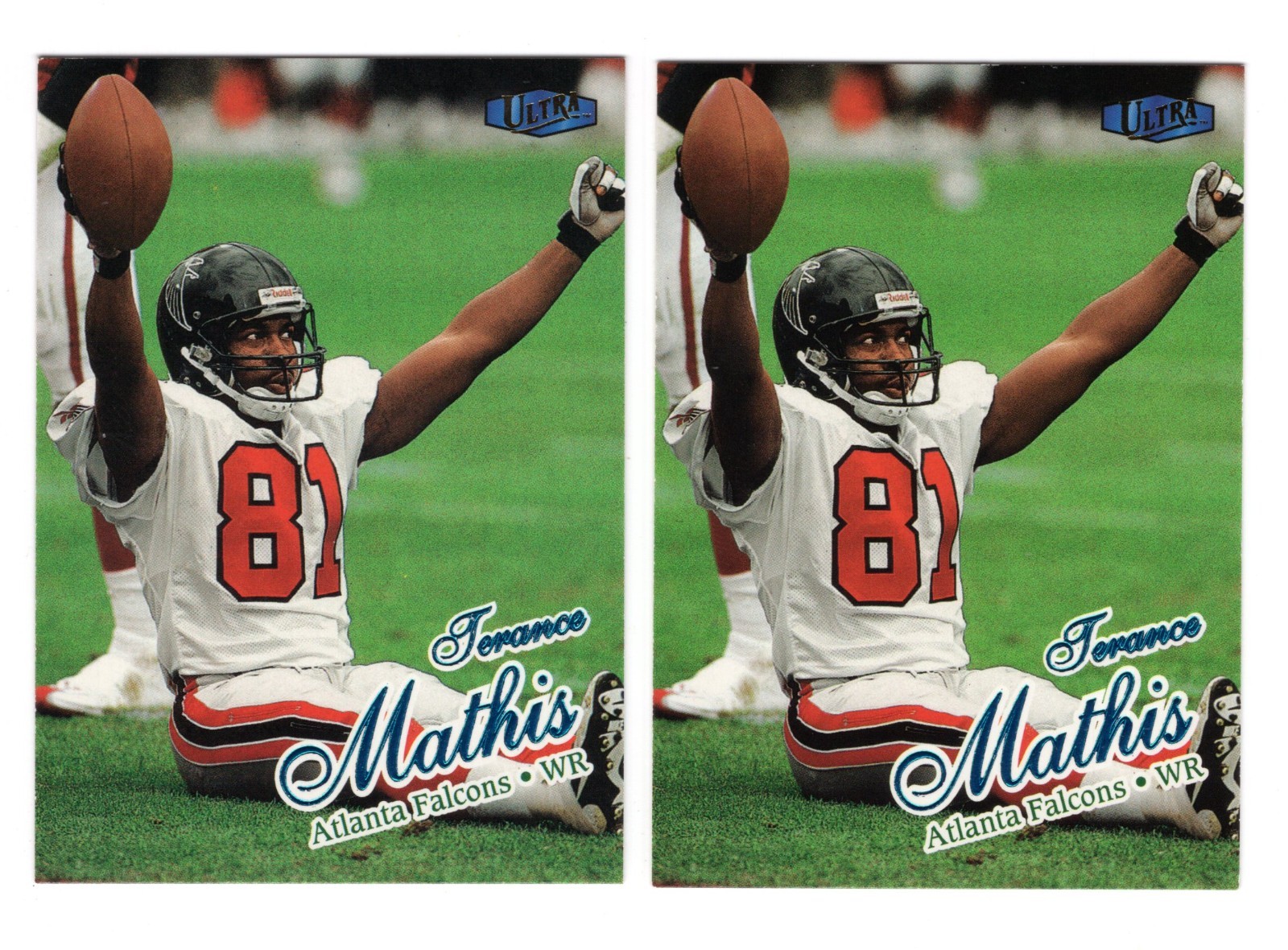 (2) 1998 Ultra Terance Mathis Card #15 Lot **NM-MT** Atlanta Falcons