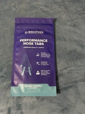 JL Breathen Sleep Solutions Performance Nose Tabs Nasal Strips 60 Count Clear