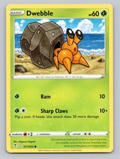 Dwebble #011/203 Common SWSH07: Evolving Skies Pokemon