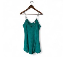 Frederick s Of Hollywood Vintage 90s Emerald Green Lace Lingerie, S