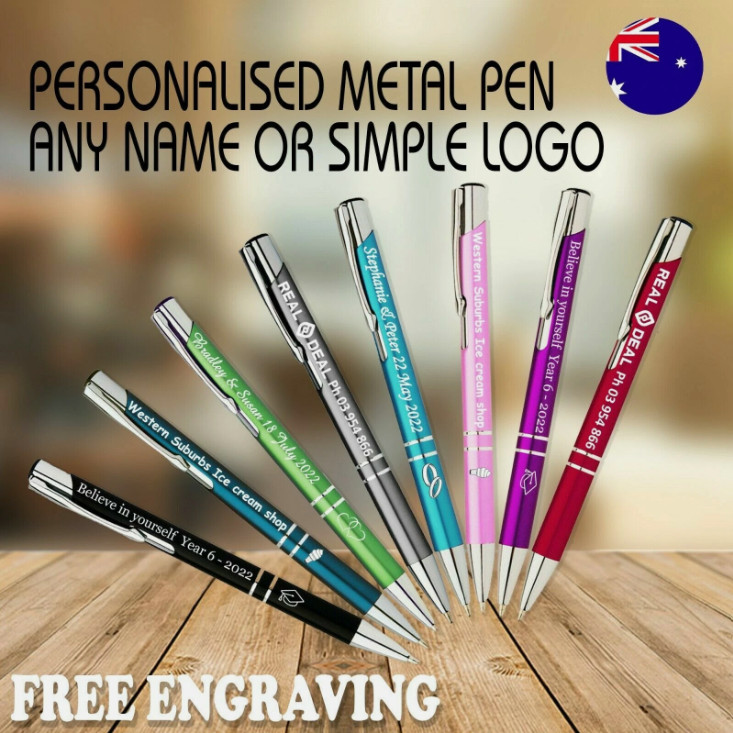 Custom Engraved Metal Pen | Personalised Gift for Weddings, 