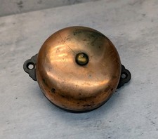 Antique Mechanical Doorbell Patented March 14 1899 Cast Iron Brass Copper Cover
