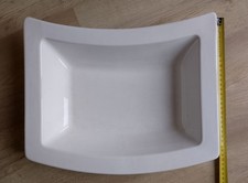 Very Large Rectangular Deep Ceramic Serving Platter 28 x 38cm "Exquisit Serie"