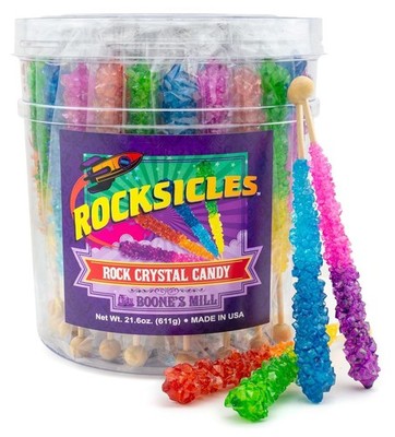 Rocksicles - 36 Extra Large Rock Candy Sticks - Assorted Double Flavors