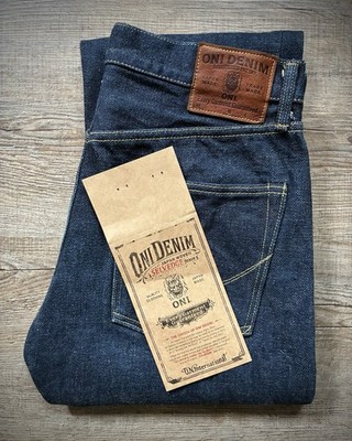 ONI 20oz Secret Denim Jeans Size 32 Regular Straight Made In Japan