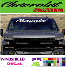 Chevrolet Windshield Decal For Truck Cars Suv 18 20 24 30 40 50 Ws20 Chevrolet Windshield Decal For Truck Cars Suv 18 20 24 30 40 50 Ws20