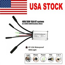 E-bike Controller 36V/48V 15A KT for 250W 350...