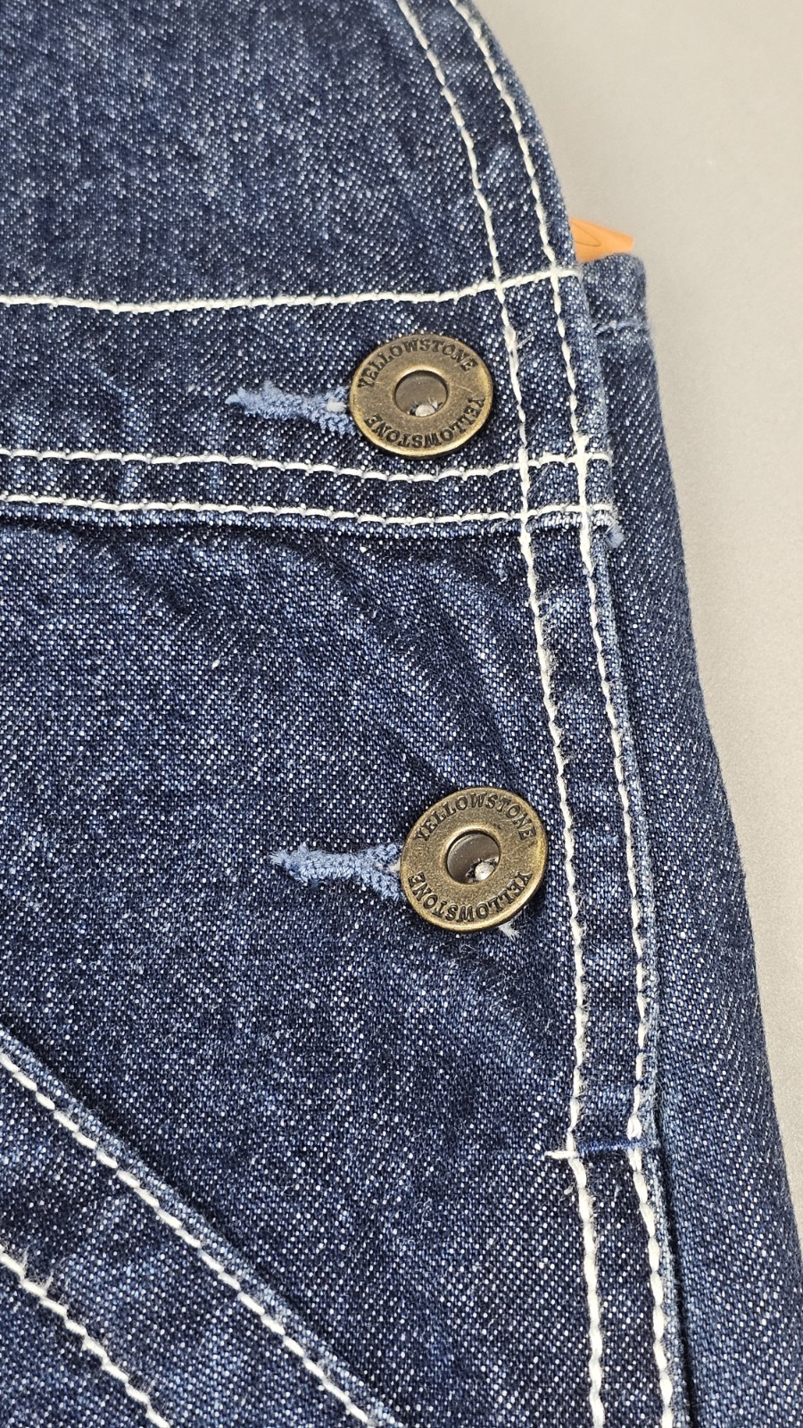 Yellowstone Dutton Ranch Jean Overalls Mens 34x32 Blue Denim Workwear ...