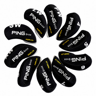 Black Ping G430 Neopren Golf Eisen Abdeckungen Headcover 10 Stück Qualität UK Lager