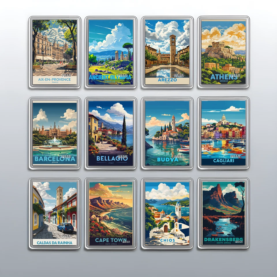 2517-OSS MANCHESTER STUDIO Acrylic Travel City Holiday Fridge Magnet –Souvenir Gift Refrigerator Decoration