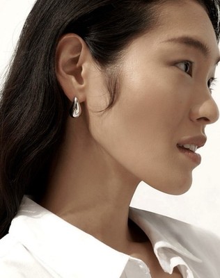 Anthropologie Silver Petra Mini Drop Earring (NWT)