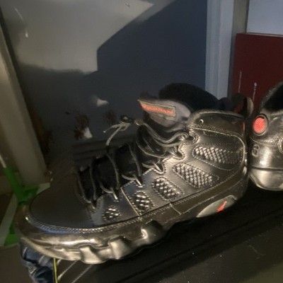 Jordan Air Jordan 9 Retro Black Red High Top Lace Up Athletic