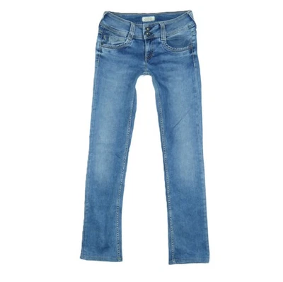 Pantalones vaqueros de mujer Pepe Jeans GEN talla W27 L32 corte recto azul denim elástico - Imagen 1 de 4