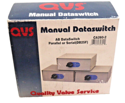 Data Transfer AB Switch Manual Dataswitch DB25F Connections New in Box