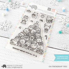 Mama Elephant clear stamps NEW "OH FRIENDSHIP TREE" USA made