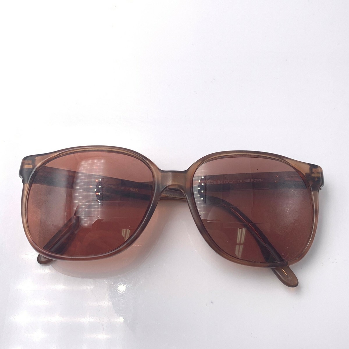 VINTAGE BerDel Sferoflex SARAH Sunglasses Italy Brown Lens  (BIN 008) Vintage BerDel Sferoflex Brian Brown Oval Sunglasses Italy  main image 3