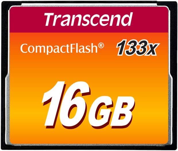 Transcend Compact Flash 133x TS16GCF133 Scheda di Memoria, 16 GB 16
