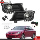 Front Fog Lights Lamps w/Cover Wiring Kits For 2004-2005 Mitsubishi Lancer