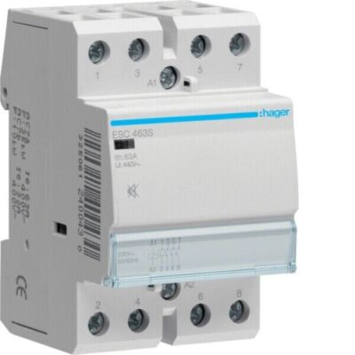 Hager | ESC463S | ESC 463S | Schütz | brummfrei | 63A | 4 Schließer | 230V
