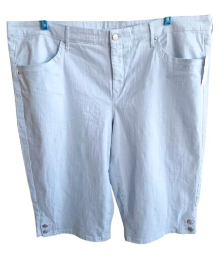 Gloria Vanderbilt Womens 22W Skimmer Capri Pants All Around Slimming Effect NEW