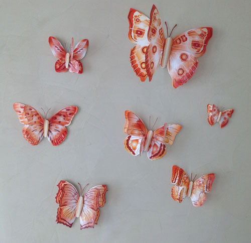 6-teiliges 3D Schmetterlinge Wandtattoo – Wanddekoration Zum Aufkleben, Verschiedene Größen