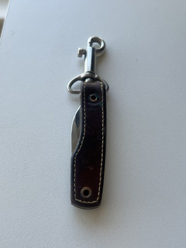 Vtg SOG Specialty Leather Seki Japan Folding Pocket Knife Keychain NICE! - Picture 4 of 11