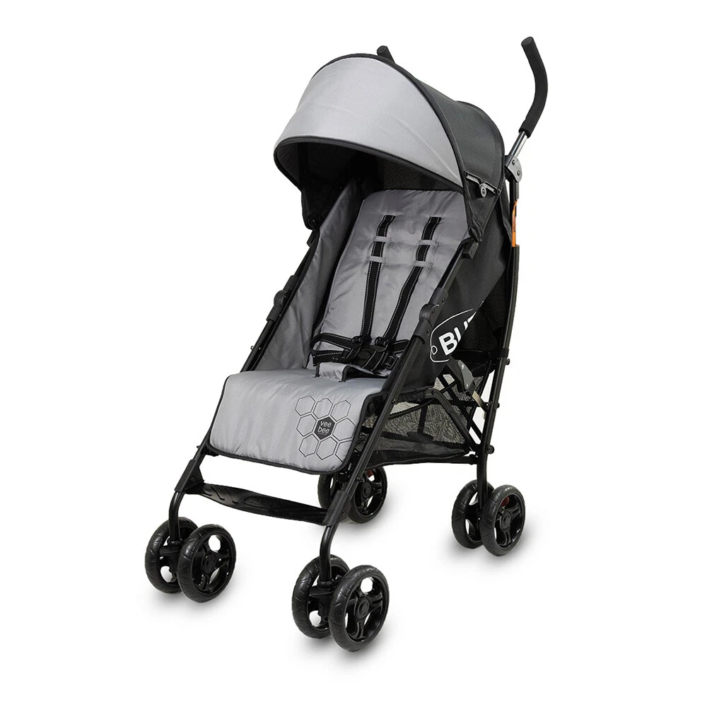 VeeBee Buz Toddler Child 106cm Stroller Pram w Sun Cap Cup Holder 0m Grey