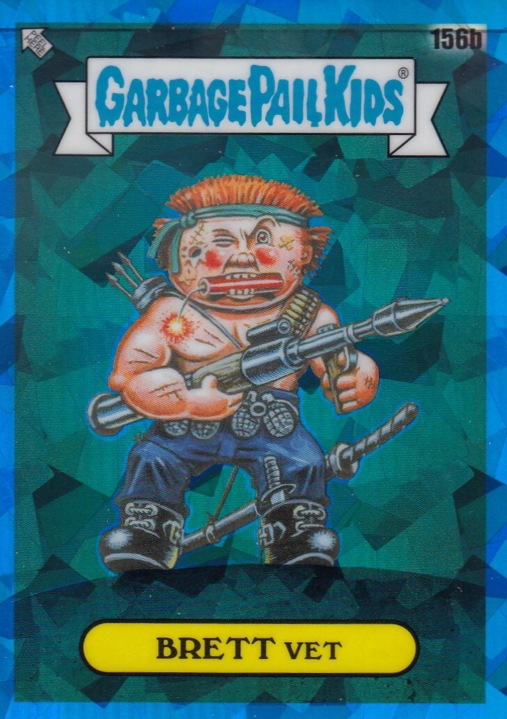 BRETT VET TOPPS CHROME SAPPHIRE GARBAGE PAIL KIDS GPK BASE #156B 2021 21