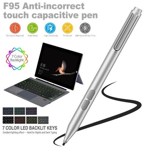 Wireless Keyboard For Microsoft Surface Pro 9/9 5G/8/7/7+/6/5/4/3 &Stylus Pen US - Picture 31 of 37