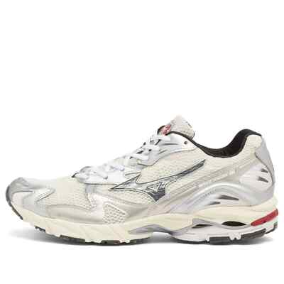 Mizuno Wave Rider 10 Snow White Black Sand Rythmic Red D1GA243111
