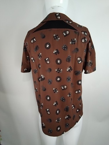 Smartwool Men Everyday Short Sleeve Button Down Shirt Brown Medium 17017-P67 - Picture 7 of 11