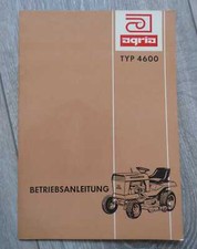 Agria Kleintraktor 4600 Betriebsanleitung