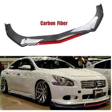For Nissan Maxima Front Bumper Lip Splitter Spoiler Kit Spoiler Carbonfiber