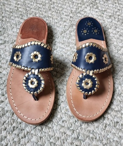 Jack Rogers Leather Navajo Sandals 5.5 