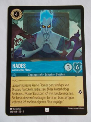 Disney Lorcana Karte Ursulas Rückkehr 145/204 HADES
