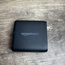 Amazon Basics B087MDYP24 Black Portable 100W 2 USB-C Port Universal Wall Charger