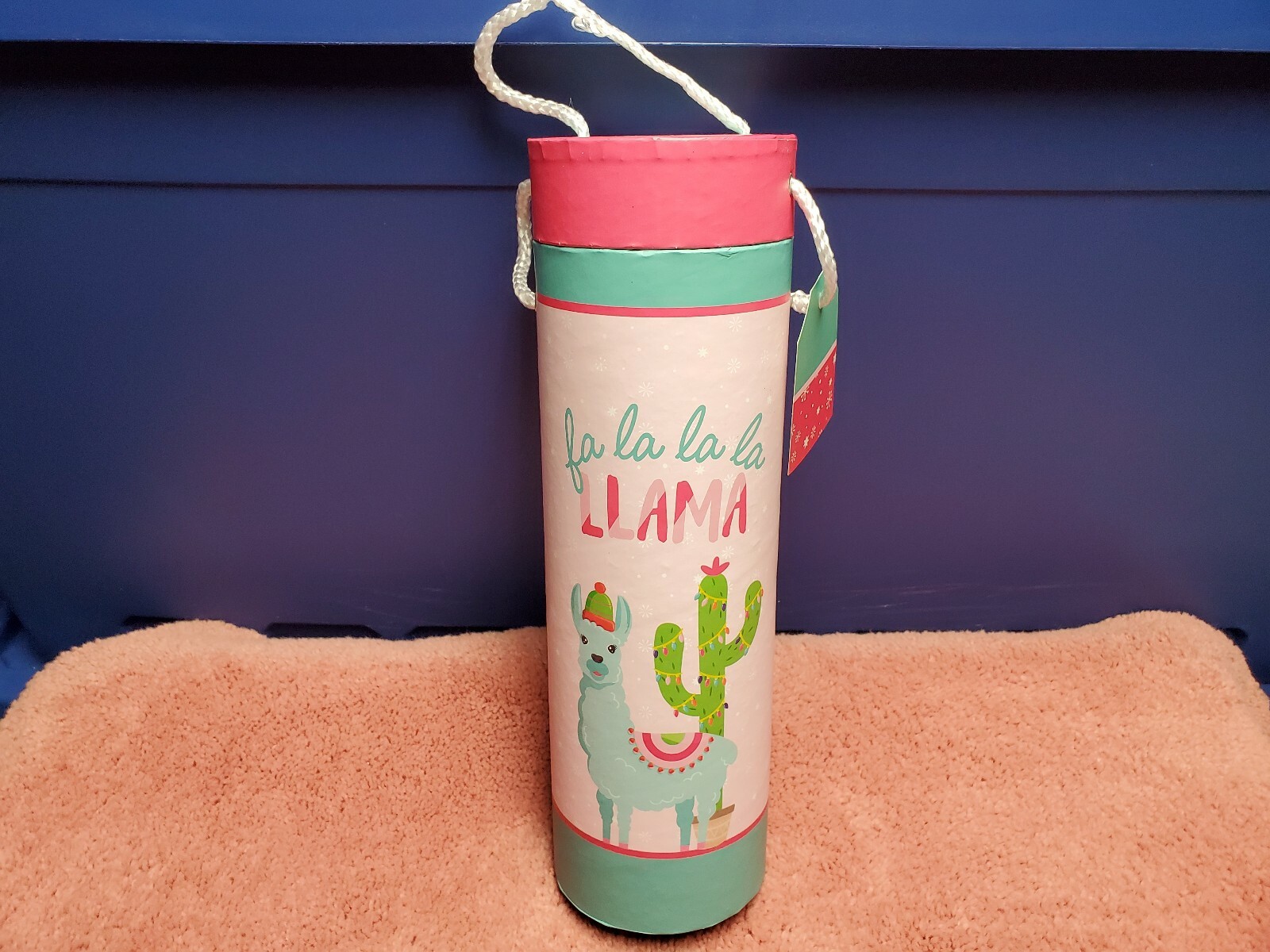 CelebrateIt Christmas Wine Tube Gift Box Llama Wine Tube Gift Box 13