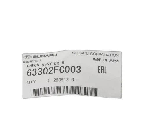 BISAGRA TAPÓN PUERTA TRASERA ORIGINAL SUBARU PARA FORESTER IMPREZA 63302FC003 Foto 2 de 2