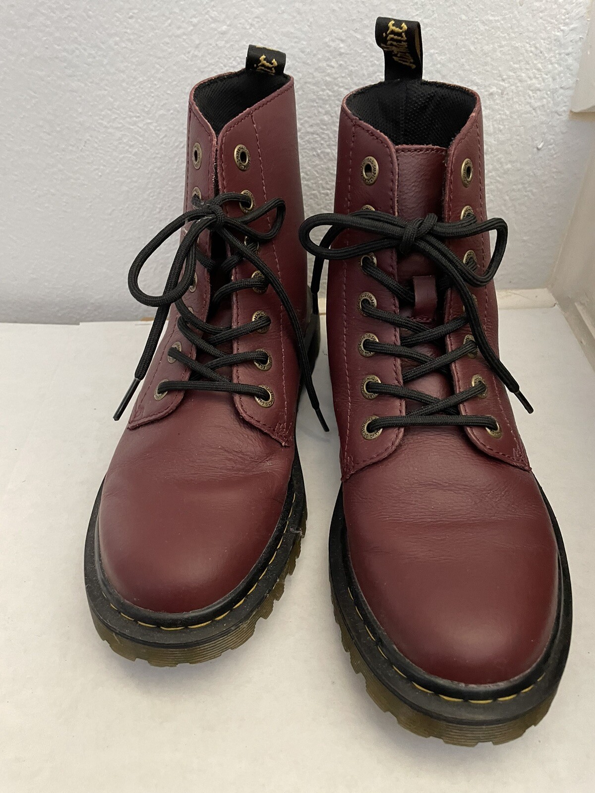 Dr. Martens Womens boots Cherry red Size 8 eBay